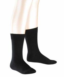 Falke Comfort Wool sokker ull/bomull sort barn