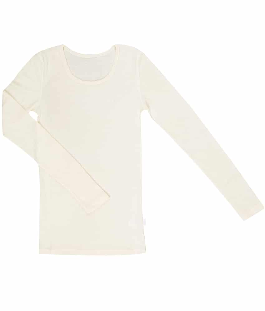 Joha Dame basic ullgenser naturhvit | colorwool.no Joha Dame basic t skjorte naturhvit | colorwool.no