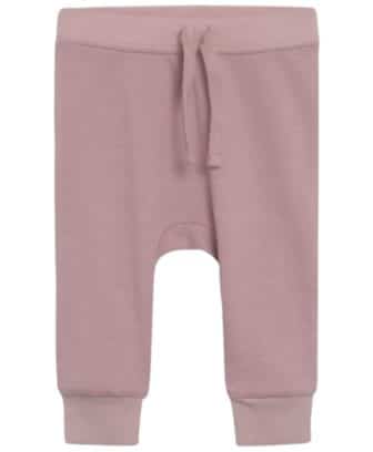 ColorWool Bukser Baby Hust&Claire ullbukse med søte rysjer dus rosa | colorwool.no