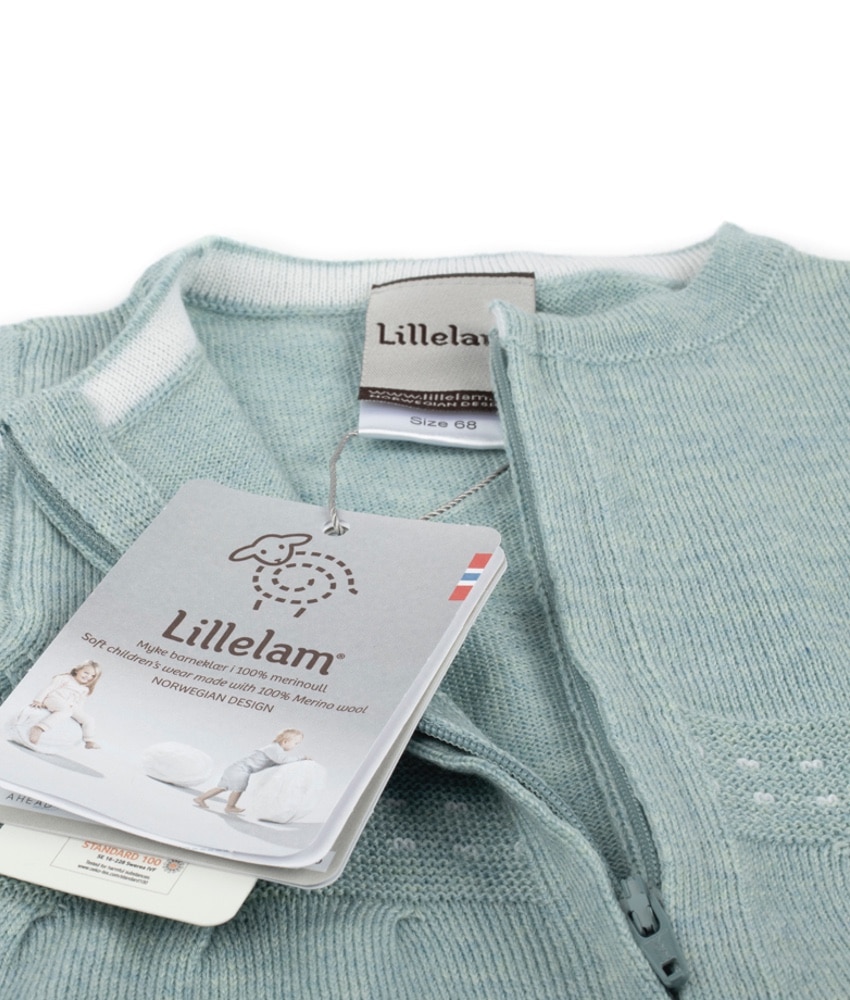Lillelam classic tynn sparkedress i ull sjøgrønn | colorwool.no Lillelam bukse rib beige Lilleprinsen