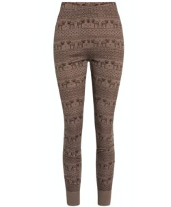 Claire Woman longs i ull/bambusviskose elg bear brown