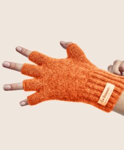 Le Bonnet gloves fingerless i ull - Flame