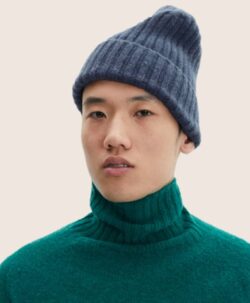 Le Grand Bonnet Beanie i lammeull/angora - Steel