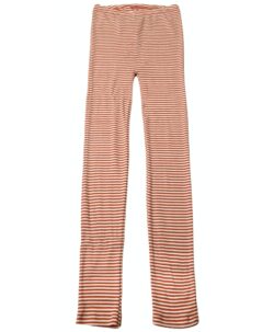 Longs i ull/silke fra Joha i ribbestrikk. Den er tøyelig og god å ha på med stødig strikk i livet. Den fine ull/silke blandingen med 85% merinoull og 15% silke gjør at den føles ekstra myk mot huden. En kvalitet som fint kan brukes sommer som vinter. Sertifisert med Standard 100 fra OEKO-TEX®.