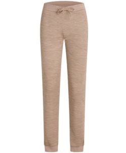 Myk og varm joggebukse til dame fra Hust&Claire i 50% merinoull, 45% bambusviskose og 5% polyamid. Det er tynn bambusviskose innerst og fin merinoull ytterst. Sertifisert med Standard 100 fra OEKO-TEX®. Hust&Claire lanserer denne høsten "me&mum". Det er myke og varme plagg til dame i samme kvalitet som til baby og barn.