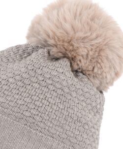 mp Denmark foret beanie lue fake dusk light brown melange