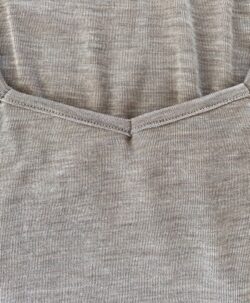 Joha Dame basic ull/silke tank topp sesame melange